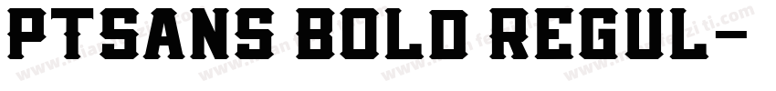 PTSans Bold Regul字体转换